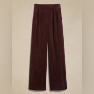 Corduroy Wide Leg Deep Purple Banana Republic Trousers